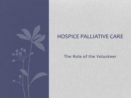 Module 1 - Canadian Hospice Palliative Care Association