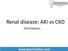 AKI vs CKD - PeerMedics