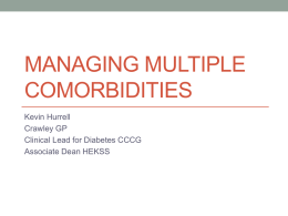 Managing Multiple Comorbidities