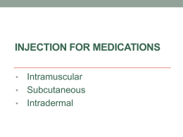 3. IM,SC, ID injections