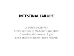 Intestinal Failure - Acute Medicine Update 11