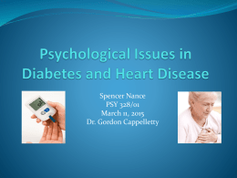 Psychological Issues in Diabetes and Heart Disease