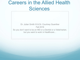 Allied Health Careers