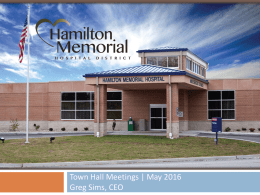 May 2016 Town Hall Meeting 1