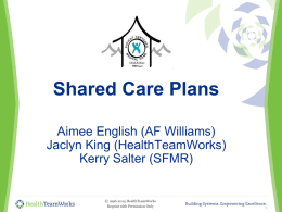 Shared Care Plansx - PCMH e