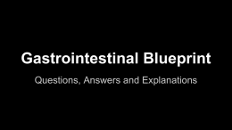 Gastrointestinal Blueprint