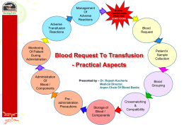 Patient`s Blood Group - Indian Journal of Transfusion Medicine