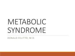 metabolic syndrome - Amazon Web Services