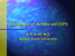 New Strategies in the Management of Asthma