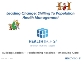 Building Leaders – Transforming Hospitals