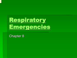 Respiratory Emergencies