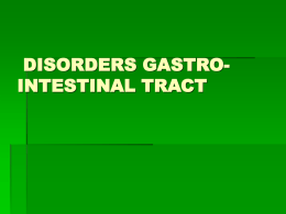 disorders gastro-intestinal tract disorders of esophagus
