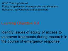 Learning Objective 6.4 - Global Health Training Centre