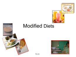Modified Diets