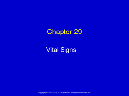 Chapter 29 Vital Signs
