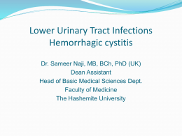 Slide 1 - Lower Urinary Tract Infections