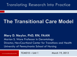 The Transitional Care Model
