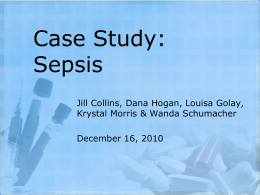 Case Study: Sepsis - Jill Collins MSN Portfolio