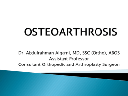 OSTEOARTHROSISx