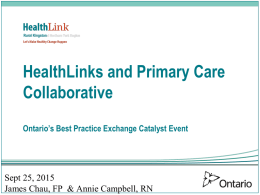 Health Links Presentation