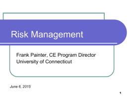 CE Risk Management