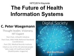 The Future of Health Information Systems