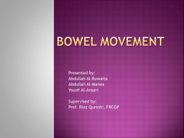 Abnormal bowel movement