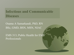 Infectious and Communicable Diseases