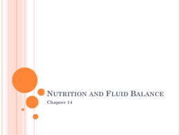 Nutrition and Fluid Balance Ch 14 ppx