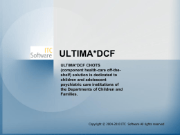 ultima*dcf - ITC Software