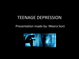 teenage depression - The Teenage issues