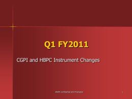 Q1 FY2011CGPI-HBPC.pps