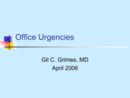Office Urgencies 2006