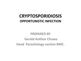 cryptosporidiosis - Bugando Medical Centre