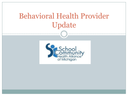 Scha-Mi Behavioral Health Webinar - School