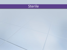 Sterile - Dr. Gerry Cronin