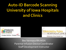 Auto---ID Barcode Scanning University of Iowa