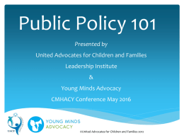 A4 Intro to Policy and Advocacy – Merrill
