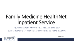 Family Medicine Boston Health Net Inpatient