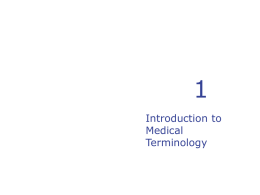 Intro to medical terminology File