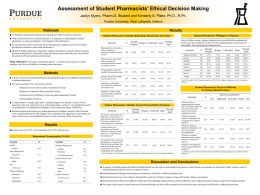Assessment of Student Pharmacists` Ethical Decision Making