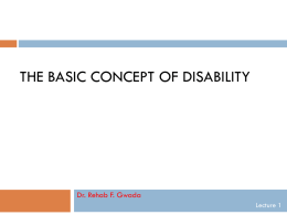 What is Disability?