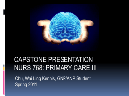 NURS 768 Powerpoint presentation