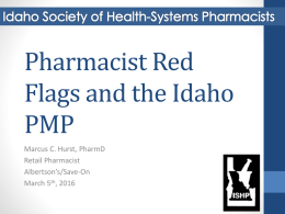 Idaho Law Updates - Idaho Society of Health