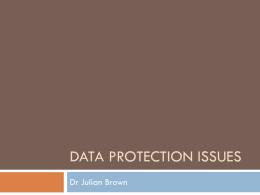 Data Protection Issues - Breathe! Berkshire West