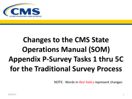 TRADITIONAL SURVEY TASKS - Power Point