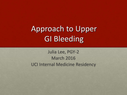 Upper GI Bleed