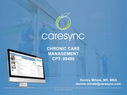 CareSync and Chronic Care Management