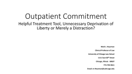 Outpatient Commitment