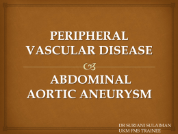 peripheral vascular disease and abdominal aortic aneurysm